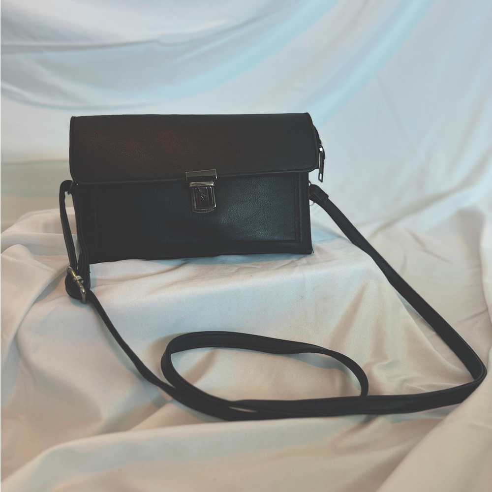 Small Black Shoulder Bag or Clutch